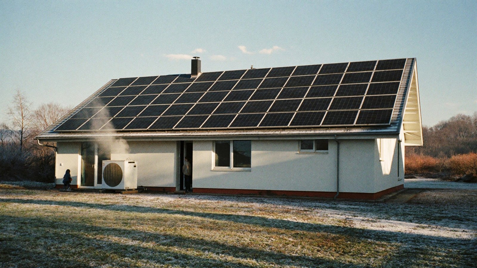 Dizalica topline i solarna elektrana na kući u kontinentalnoj Hrvatskoj zimi
