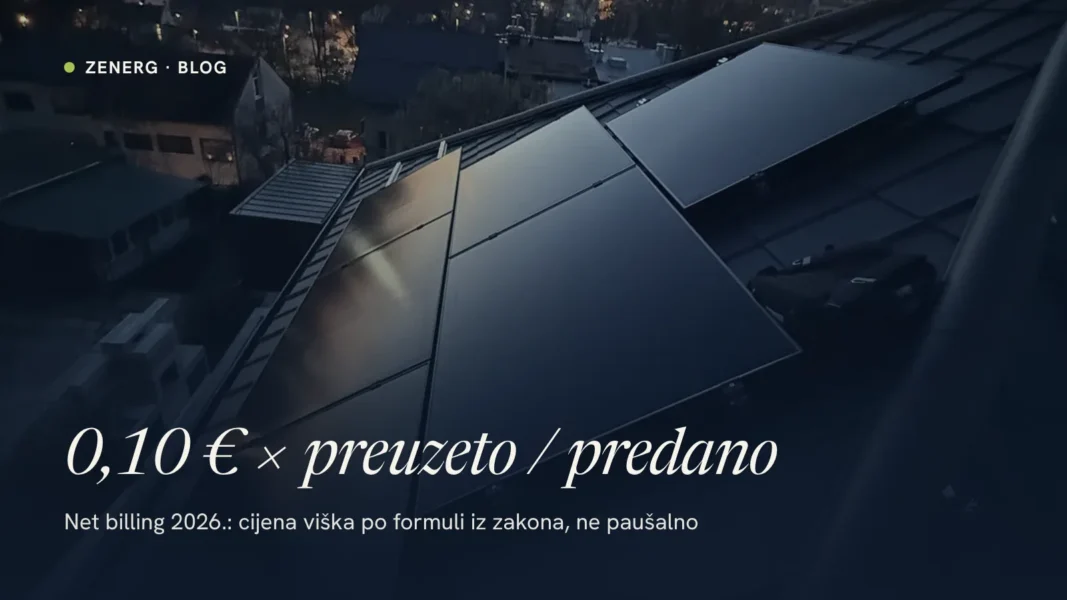 Net billing Hrvatska 2026: formula za cijenu viška