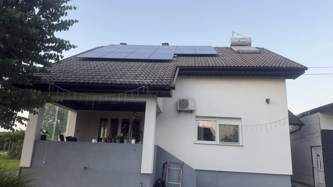 Kuća sa solarnom elektranom i klima uređajem, ugradnja Zenerg