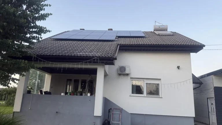 Kuća sa solarnom elektranom i klima uređajem, ugradnja Zenerg