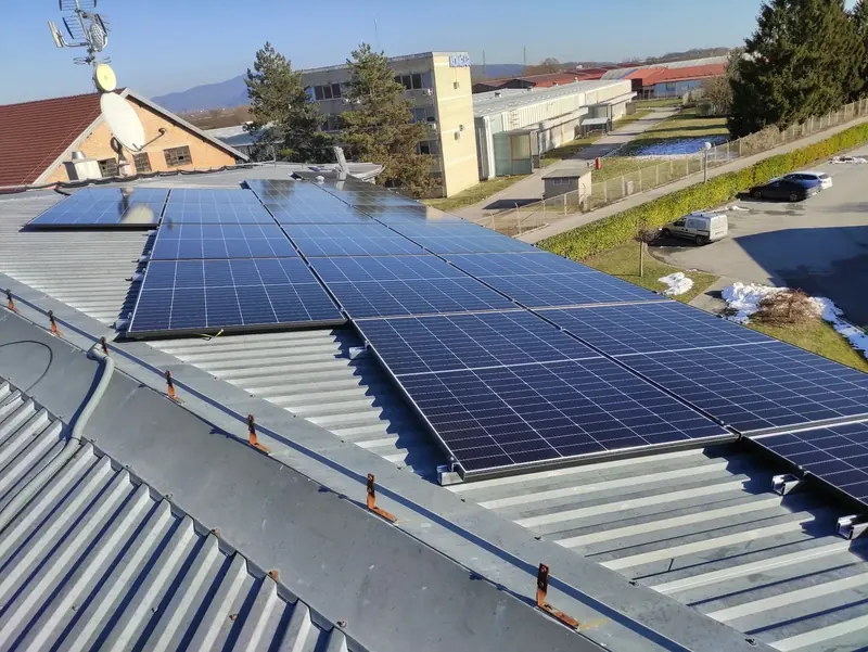 Solarna elektrana, ugradnja Zenerg, siječanj 2024.