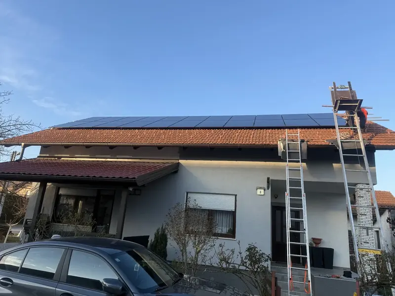 Solarna elektrana, ugradnja Zenerg, veljača 2025.