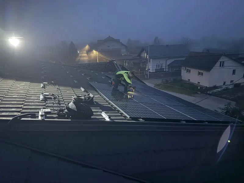 Solarna elektrana, ugradnja Zenerg, studeni 2025.